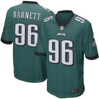 mens nike derek barnett green philadelphia eagles game jers